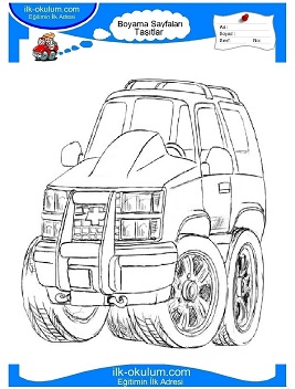 Çocuklar İçin Chevrolet Boyama Sayfaları 
